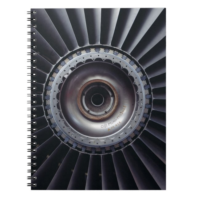 Jet Engine Spiral Notebook (Front)