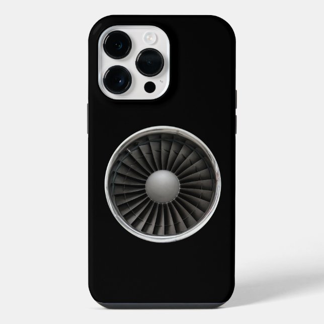 Jet Engine Turbine Fan iPhone Case (Back)