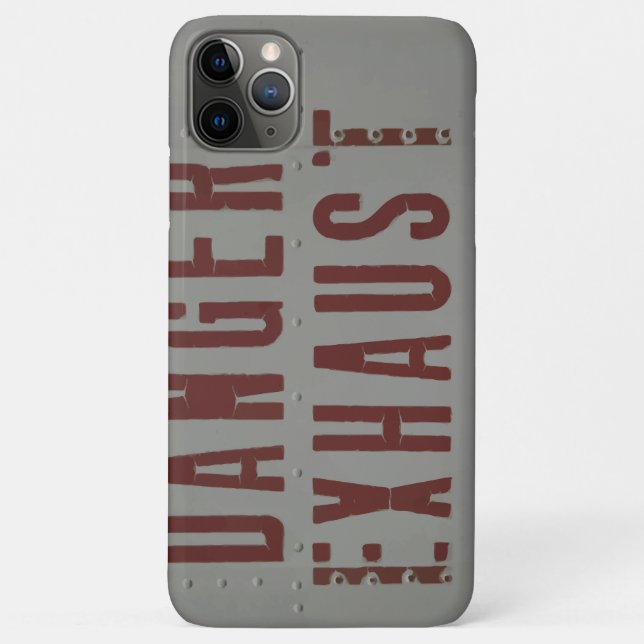 Jet Fighter aircraft fuselage (Danger Exhaust) Case-Mate iPhone Case (Back)