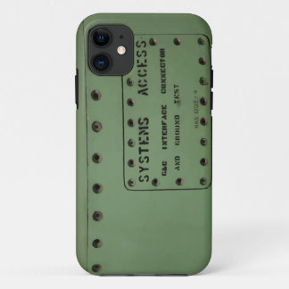 Jet fighter aircraft fuselage (Systems access) iPhone 11 Case