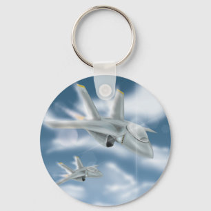 Jet Fighter Aircraft Key Ring