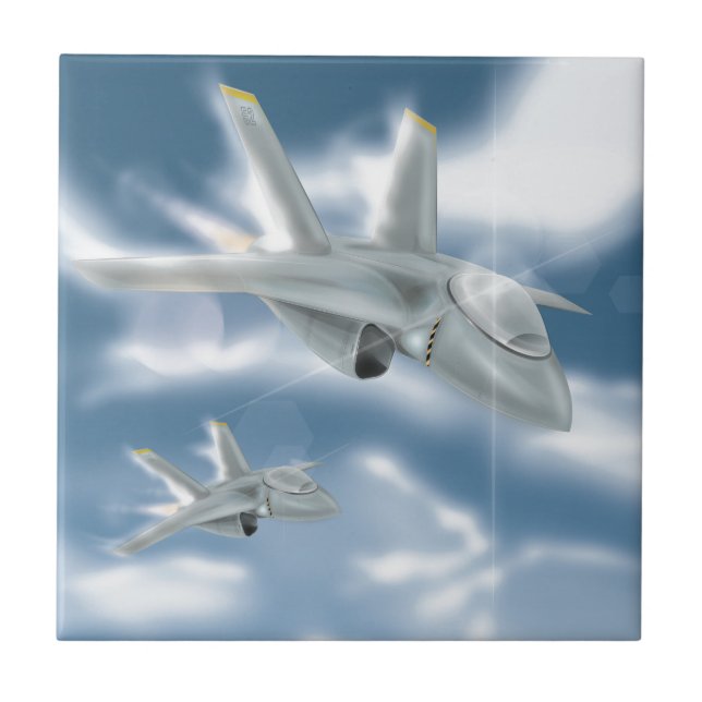 Jet Fighter Aircraft Tile (Front)