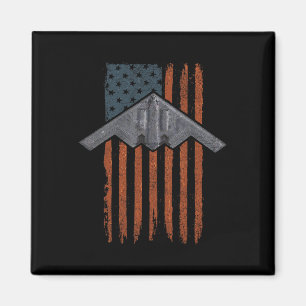 Jet Fighter And B-2 Spirit Bomber Patriotic Art 4t Magnet