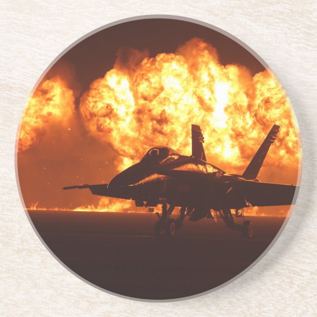 Jet Fighter Flames Coaster (Front)