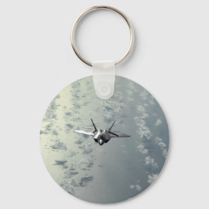 Jet Fighter Over Seas Key Ring