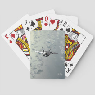 Jet Fighter Over Seas Playing Cards