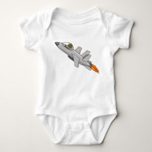 Jet Fighter Pilot Baby Bodysuit