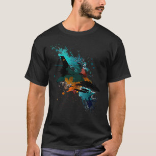 Jet fighter  pilot colourful colours fighter jet m T-Shirt