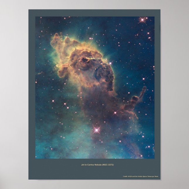Jet in Carina nebula (NGC 3372) Poster (Front)