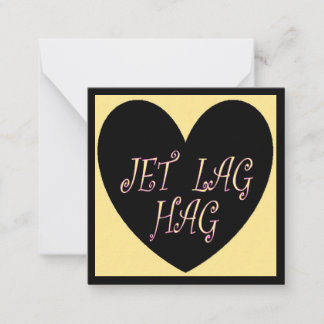JET LAG HAG TRAVEL DESIGN CARD