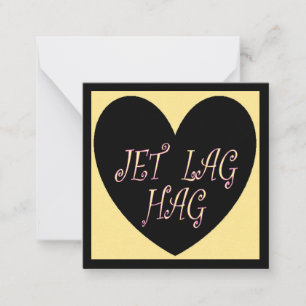 JET LAG HAG TRAVEL DESIGN CARD