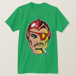 Jet Latex™/Space Helmet/Green T-Shirt