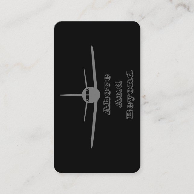 Jet Liner Above And Beyond  Enclosure Card (Front)