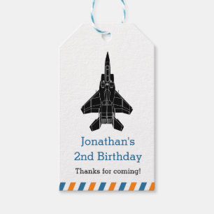 Jet Plane / Fighter Plane Personalised Gift Tags