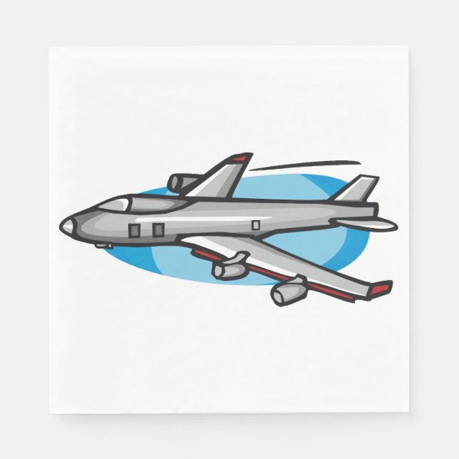 Jet Plane Paper Napkins (Front)