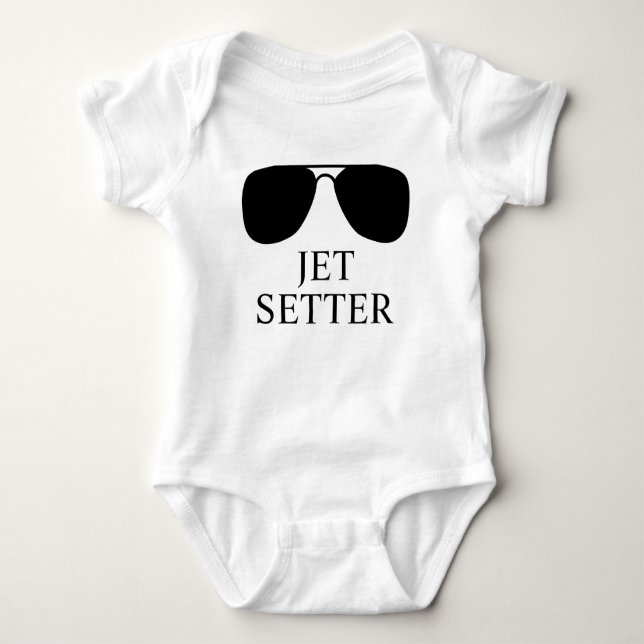 Jet Setter Baby: Perfect for Your Tiny Traveller! Baby Bodysuit (Front)
