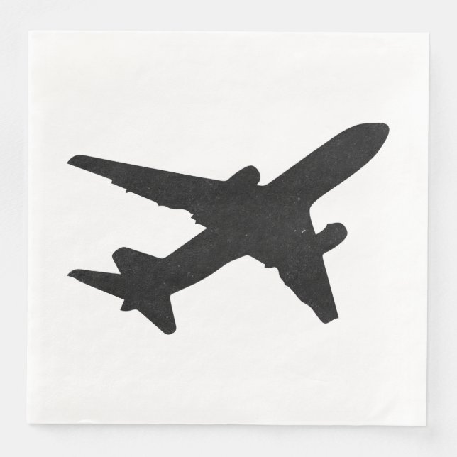 Jet Silhouette Napkin (Front)