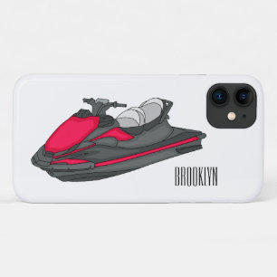 Jet ski cartoon illustration  Case-Mate iPhone case
