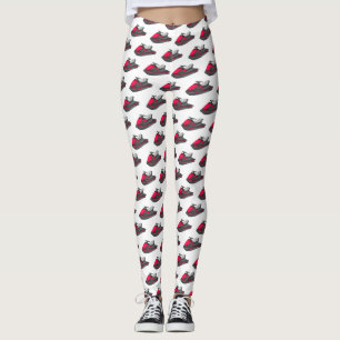 Jet ski cartoon illustration leggings