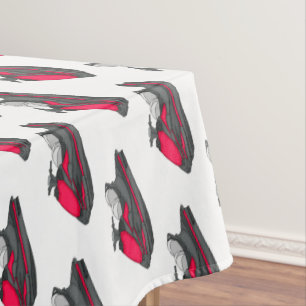 Jet ski cartoon illustration tablecloth