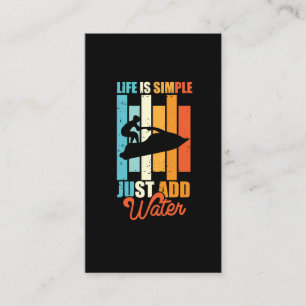 Jet Ski Hobby Water sport Beach Holiday Business Card