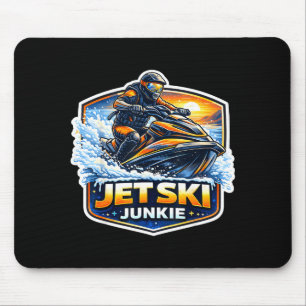 Jet ski junkie addicted to jetski owner funny mouse pad