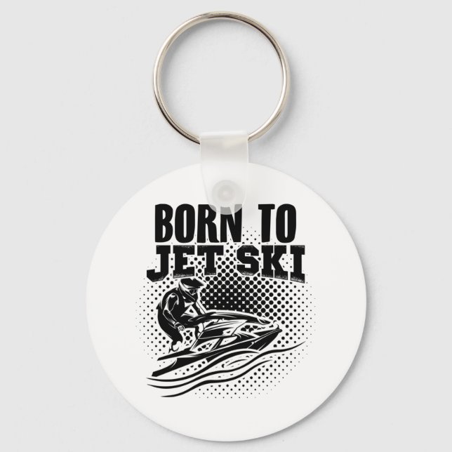 Jet Ski | Motorboat Jet Boat Hobby Sea Gift Idea Key Ring (Front)