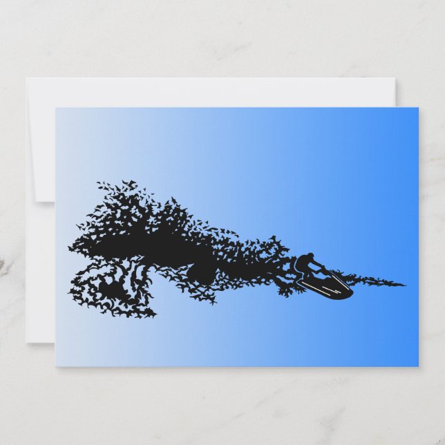 Jet ski on wave (Front)