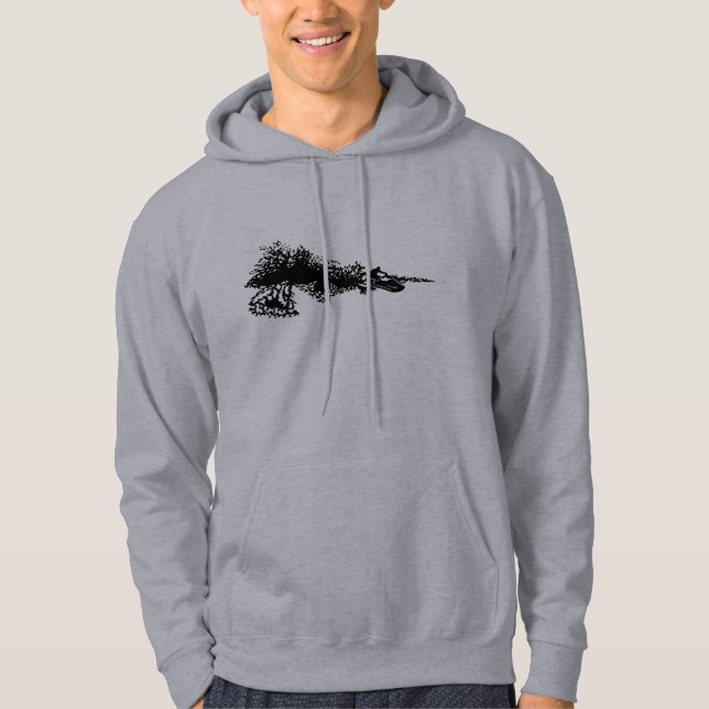 Jet ski on wave hoodie (Front)