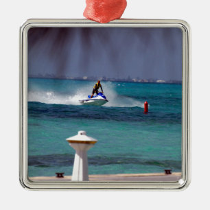 Jet Ski Paradise Metal Tree Decoration