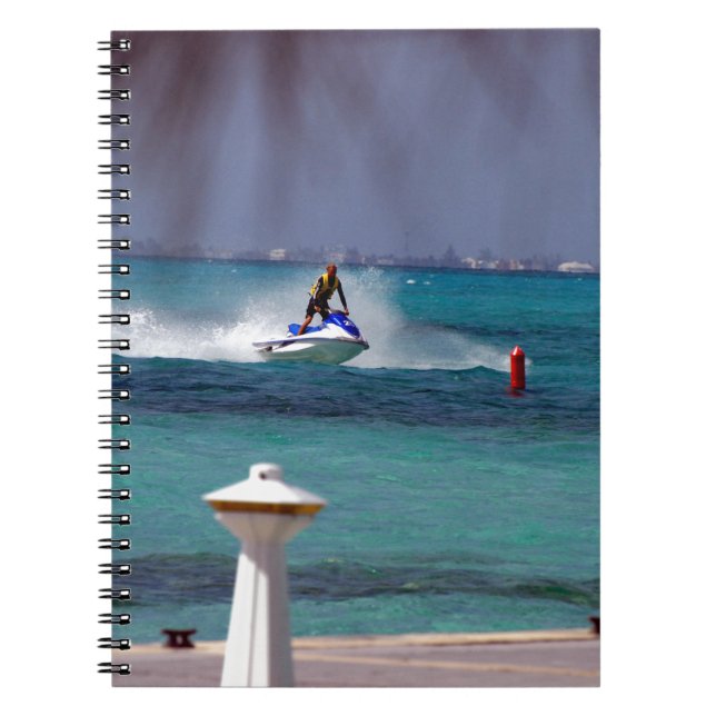 Jet Ski Paradise Spiral Notebook (Front)