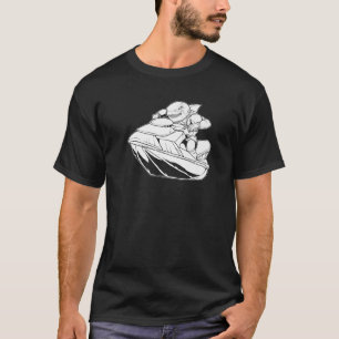 Jet Ski Shark Skier Skiing Jet Ski T-Shirt