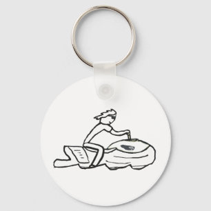 Jet Ski Stickman Key Ring