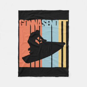 Jet Ski T Shirt Jet Skier Tee Jet Skiing Waterspor Fleece Blanket
