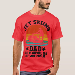 jet skier gift idea vintage retro Jet skiing Dad L T-Shirt