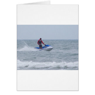 jet skiing at the beach