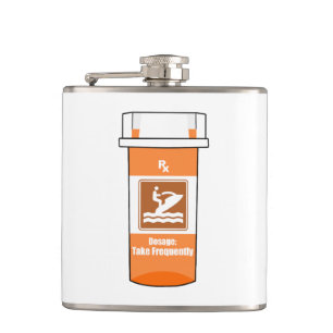 Jet Skiing Is My Drug Hip Flask