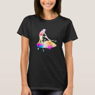 Jet Skiing Sport Watercolor Graphic T-Shirt