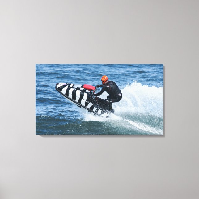 Jet Skiing Water Sport Canvas Print (Front)