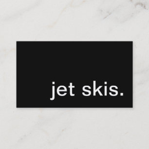 jet skis. business card