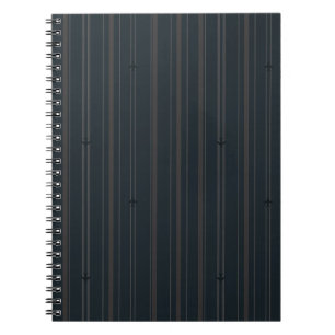 Jet Stream Stripes in Dark Navy Notebook