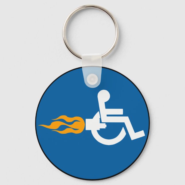 Jet Wheelchair Key Ring (Front)