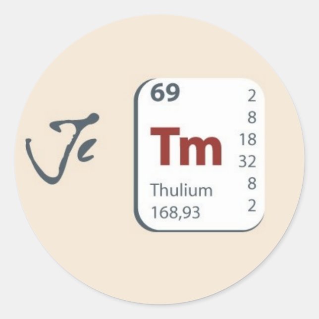 JeTaime Classic Round Sticker (Front)