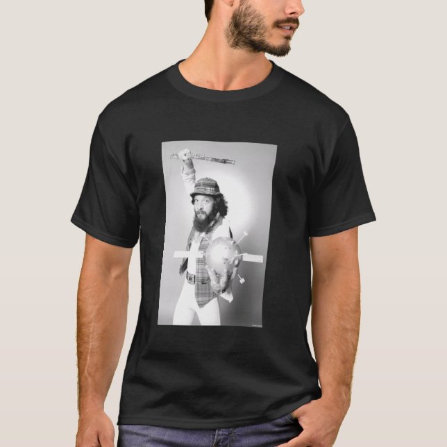 Jethro Tull Vocalist Flautist Ian Anderson By Alla T-Shirt (Front)