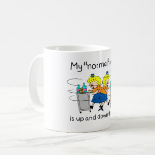 Jetlagged Comic My Normal Route 11 oz Coffee Mug