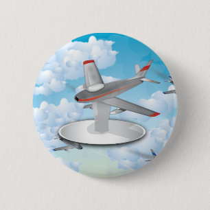 Jets 6 Cm Round Badge