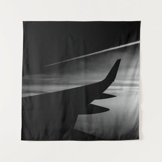 Jets in Black and White Tapestry (Front (Horizontal))