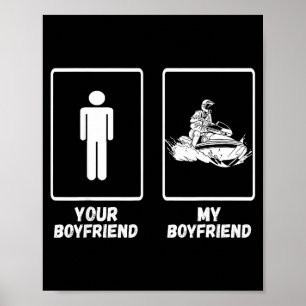 Jetski boyfriend jet skiing jet ski watercraft jet poster