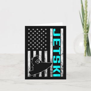 Jetski Jet Ski Jet Skier American Usa Jet Skiing W Card