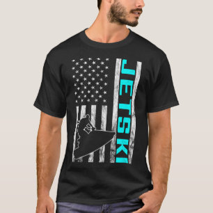 Jetski Jet Ski Jet Skier American Usa Jet Skiing W T-Shirt